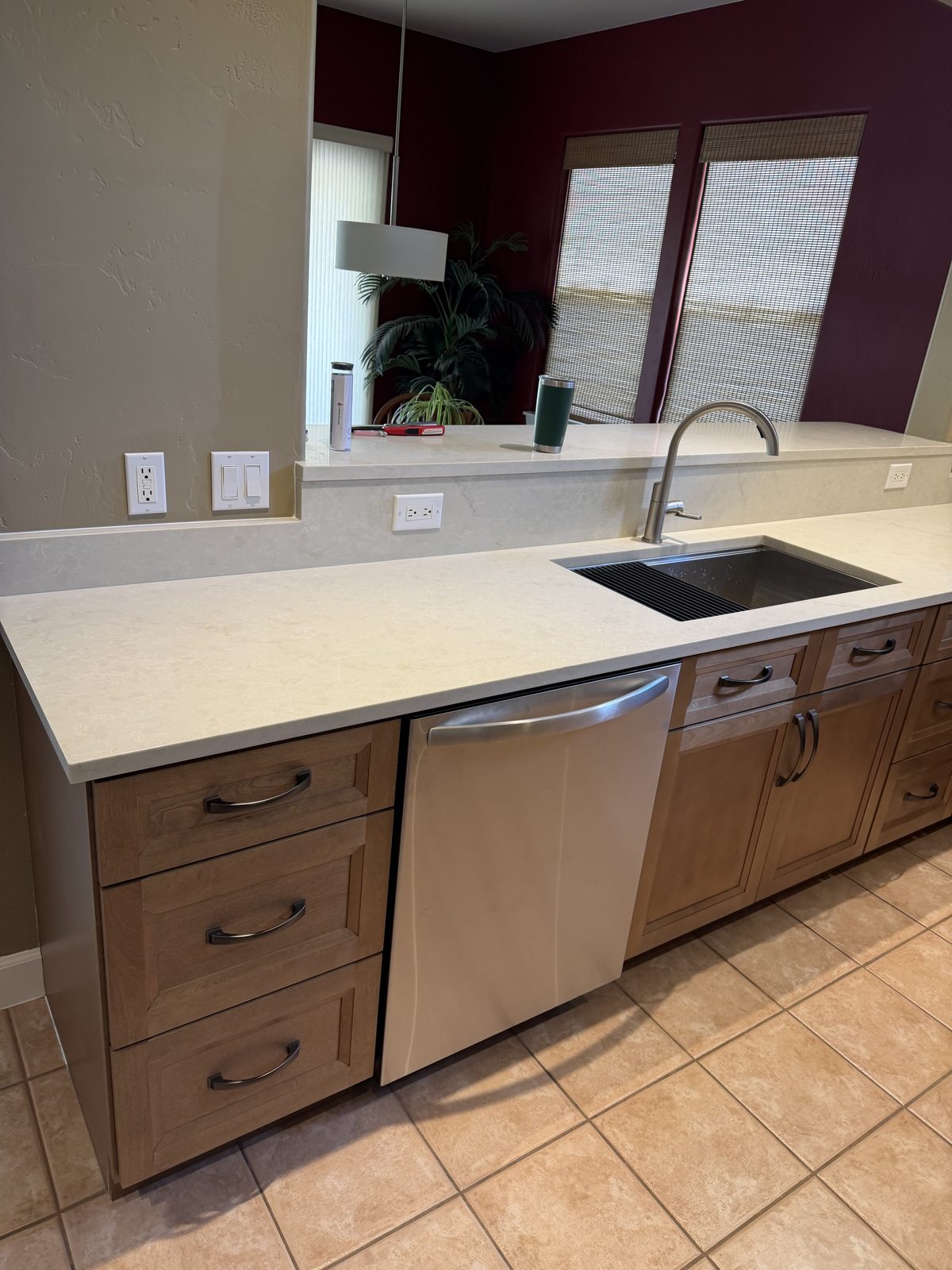 Kitchen countertop and sink installation in Garfield County, by Rock Royalty
